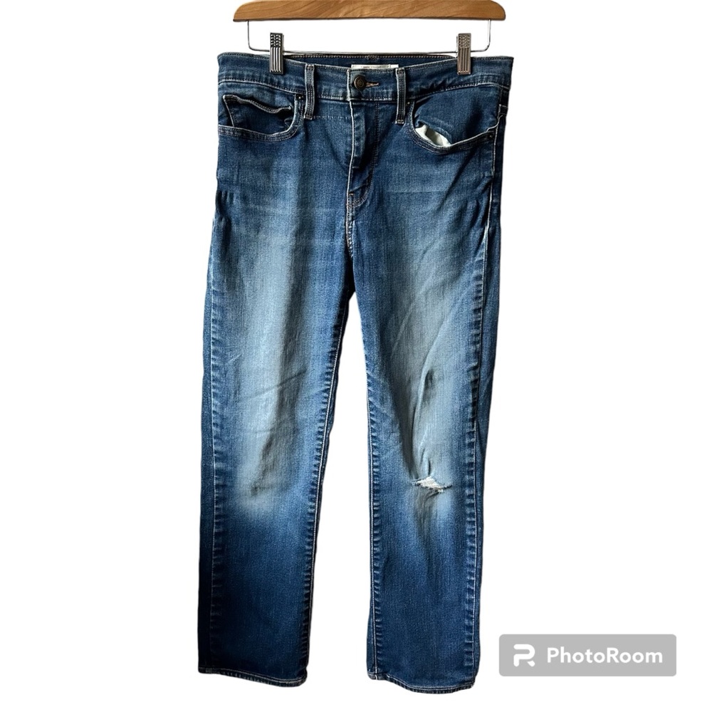 Levi's Slimming Straight‎ Blue Denim Jeans Size W30 L32